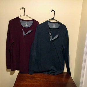 TWO SZ L HENLEYS BY GEORGE